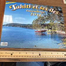 Rare 2011 Vintage Tahiti et ses îles iles Calendar - French Polynesia Bora Bora picture