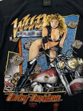 Vintage SINGLE STITCH 1980s Harley Davidson 3D Emblem Shirt Wild Breed Men’s L  picture