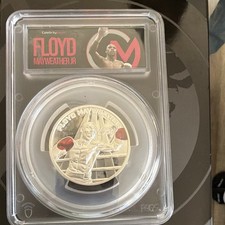 Celebrity Mint 2024 Samoa $5 Floyd Mayweather Jr 2 oz .999 Silver Proof PCGS picture