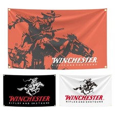 Winchester Horse and Rider Flag Banner Sign Tapestry Hanging Wall Decor 3x5Ft picture