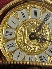 Vintage Phillippe Cortier Gold Tone PocketWatch. Wind Mechanical Beautiful Swiss picture