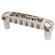 Musiclily Pro Nickel 52.5mm Tune-O-Matic Pigtail Wraparound Bridge For LP Guitar picture