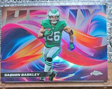 Topps 2025 Chrome Helix Insert Saquon Barkley Philadelphia Eagles NFL HX-13 picture