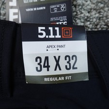 NEW 5.11 Tactical Pants Mens 34X32 Navy Blue Apex Flex Tac Cargo Utility Stretch picture