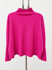 Anthropologie MAEVE The Shea Oversized Boxy Cashmere Jumper Sweater Pink- SMALL picture