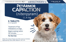PetArmor Capaction Oral Flea Treatment for Dogs (2-25 lbs) 6 tablets  EXP 10/28 picture
