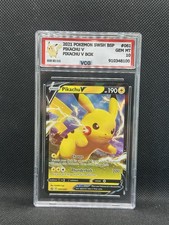 Pokemon Pikachu V SWSH061 Promo VCG GEM MT 10 Card Pikachu V Box 2021 - NO PSA/BGS picture