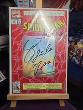 WEB OF SPIDER-MAN 90 SIGNED & ART ALEX SAVIUK & SAM DE LA ROSA COA SEALED 1992 . picture