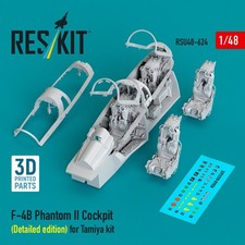 1/48 Reskit RSU48-0624 F-4B Phantom II Cockpit (Detailed edition) for Tamiya kit picture