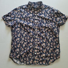 J.Crew men's slim short sleeve floral button-down shirt size Large for men picture