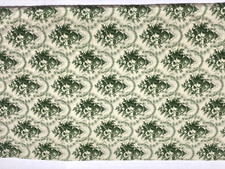 Vintage Rose Urn Handmade Pillowcases  Rare Pattern Green Cream Print Vase 2 picture