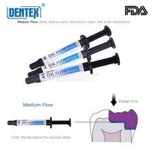Dental Flujo medio de resina A1/A2/A3 compuesta curado por luz fluida 3g picture