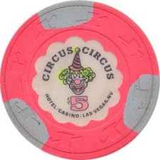 Circus Circus Casino Las Vegas Nevada $5 Chip 1991 picture