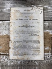 1842 Antique Government Report
