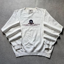 Vintage 90s Xavier University School of Pharmacy Sweatshirt Oarsman 913 Mens L picture