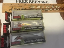 Lot Of 3 RAPALA X-RAP XR08 XR 8 Glass Ghost Color Fishing Lures JERKBAITS NIPS picture