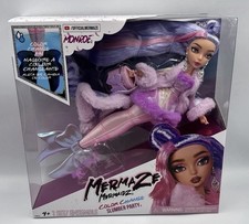 Official Mermaze Mermaidz Colour Change Slumber Party - Monroe Doll NEW & SEALED picture