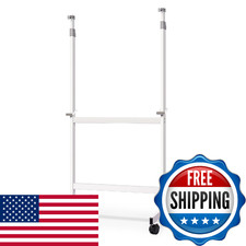 Maxtek Mobile Whiteboard Stand Wheels Height Adjustable No Drill Needed Dry picture