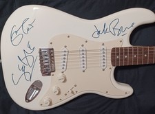 Eric Clapton_Jack Bruce_Ginger Baker Autographed Cream Fender Squier Guitar picture