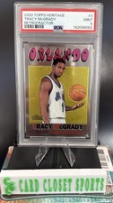 2000-01 Topps Heritage Retrofractor #3 Tracy McGrady MAGIC /272 PSA 9 MINT POP 2 picture