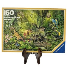 HTF Ravensburger IN THE JUNGLE 150 Piece Puzzle 1986 RARE Mario Kessler COMPLETE picture