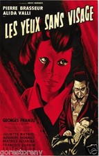 EYES WITHOUT A FACE Movie Poster Horror Art picture