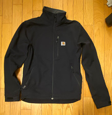 Carhartt Crowley 102199-001 Soft Shell Jacket Men’s Small Black Rain Defender picture