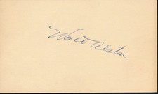 Walt Alston HOF Brooklyn Dodgers Signed/Autographed 1956 GPC Postcard 210301 picture