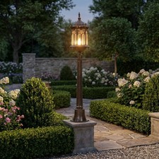 Bridgeton Moore Outdoor Cast Aluminum Gothic Grassland Lamp/Brushed Copper NEW picture