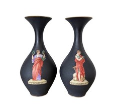 Early 1900s Antique French Vase Pair Sevres European Vases Porcelain picture