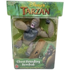 Disney Tarzan Chest Pounding Kerchak Action Figure 1999 Mattel New Sealed Vtg picture