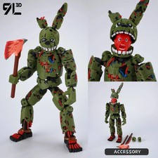 FNAF 3D Printed Freddy Springtrap Action Figure 14cm Poseable Titan13 Toy picture