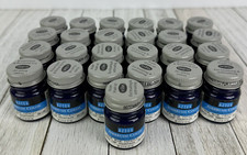 RARE Vintage Aztek Testors Airbrush Paint True Blue Snow Cap Mountain Lot 1/2 oz picture