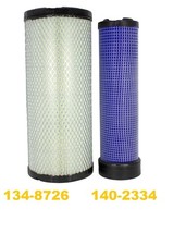 134-8726 + 140-2334 CATERPILLAR OUTER + INNER AIR FILTER KIT FA017 +FA096 picture