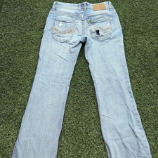Buckle BKE Jake Straight Jeans Men’s 28x30 Blue Denim Light Wash picture