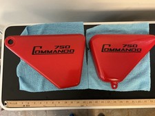 OEM Pair Norton Commando 750 Roadster Side Panels No Cracks All Tabs 06-3504 GRP picture