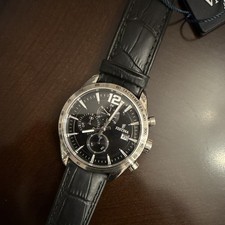 Festina F16780 Men's Quartz Chronograph Tachymeter Date Black Dial Leather picture
