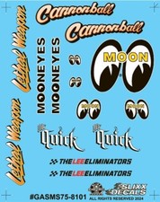 Slixx 8101 Gasser Mini Sheet #75 1/24 1/25 waterslide  decal picture