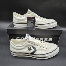 Converse Mens 11 Star Player 76 Ox Low Shoes Lace Up Sneaker Vintage White Black picture