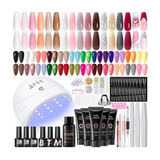 COSCELIA 67PC Gel Nail Polish Kit with U V Light, 25pcs Gel Nail Polish 15 Co... picture