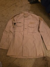 U.S. Navy 2POC Coat Size XX Large-Regular Flame-Resistant Khaki Blouse USN picture
