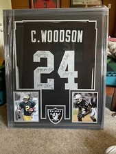 Charles Woodson Autographed LE 9/21 Inscribed Fanatics Framed Raiders NFL Jersey picture