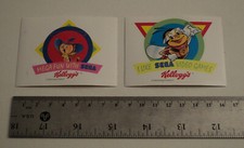 Rare 1992 KELLOGG'S cereal SEGA game promo sticker SMS Genesis Gear sonic picture