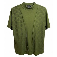Vintage 1960s Towncraft Cardigan Mock Neck Knit Shirt picture