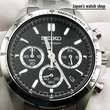 SEIKO SPIRIT SBTR013 Black Silver Seiko Collection Men's Watch New in Box picture