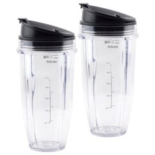 TWIN PACK 24 oz Cup, Sip & Seal Lid 483KKU486 408KKU641 for Nutri Ninja BL480 picture