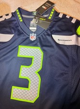 New Mens Seattle Seahawks Russell Wilson #3 Nike Game Jersey100% Nike Authentic  picture