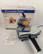 Vintage Vitantonio Krumkake Baker No. 350 Electric Iron Waffle Cookie Maker picture