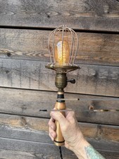 Trouble Light Steampunk Vintage Hubbell Cage Lamp Drop Handle Industrial picture