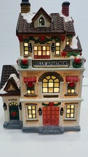 Copperfield Keepsake “ Holly Apartment ” Porcelain Lighted House Excellent  picture